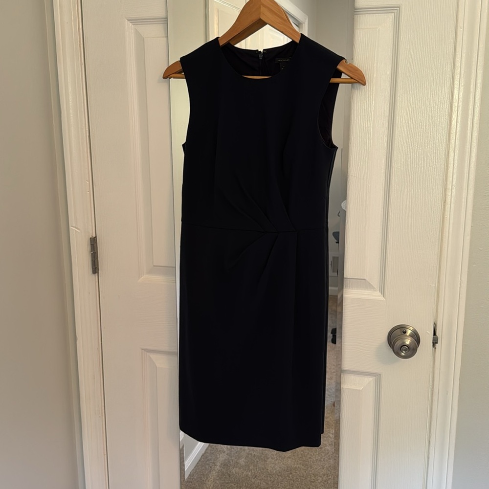 Ann Taylor Classic Dark Navy Blue Dress